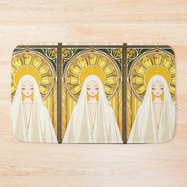 Item preview, Portrait - Veiled woman golden halo closed eyes designed and sold by AnimeShin.