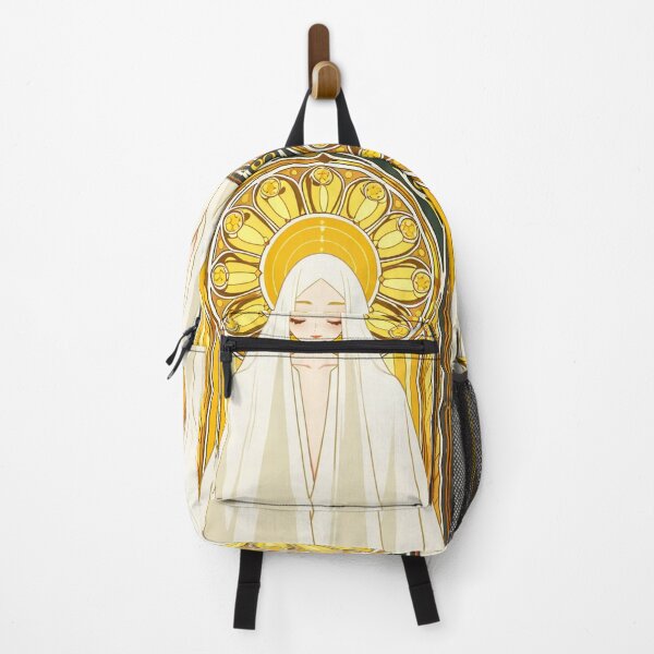 Item preview, Portrait - Veiled woman golden halo closed eyes designed and sold by AnimeShin.