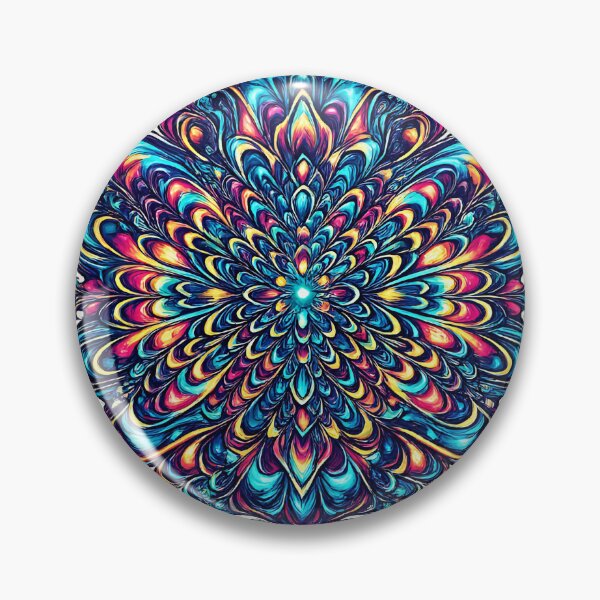 Item preview, Psychedelic Neon Peacock Mandala  designed and sold by Jaideep Walia.