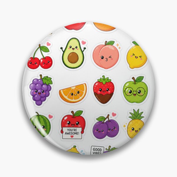 Item preview, Kawaii Fruit Friends Sticker Pack designed and sold by FAZ-DESIGNS.