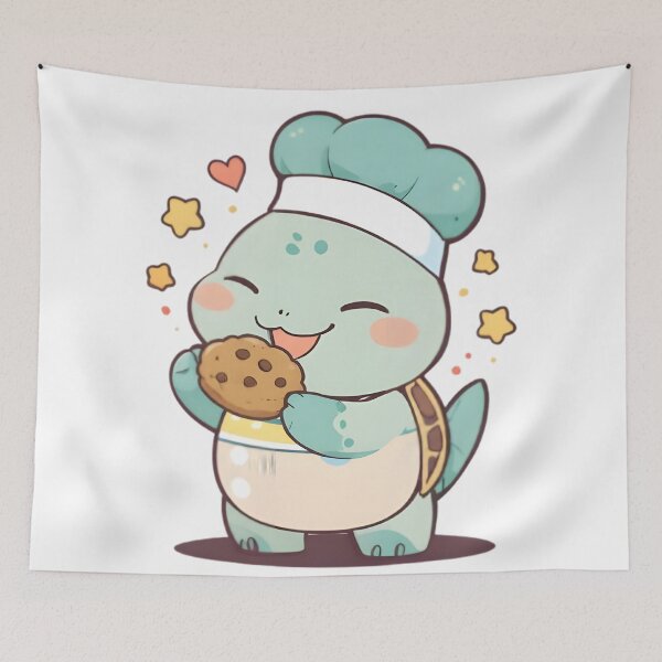 Item preview, Baker Turtle — Cozy Cookie Kawaii Sticker designed and sold by tommysworks.