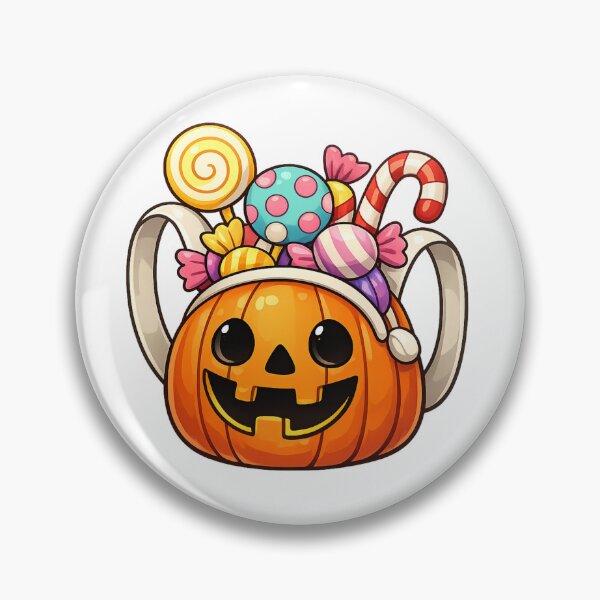 Item preview, Cute Pumpkin Sticker – Halloween Candy Jack-o-Lantern designed and sold by SoftSproutstu.