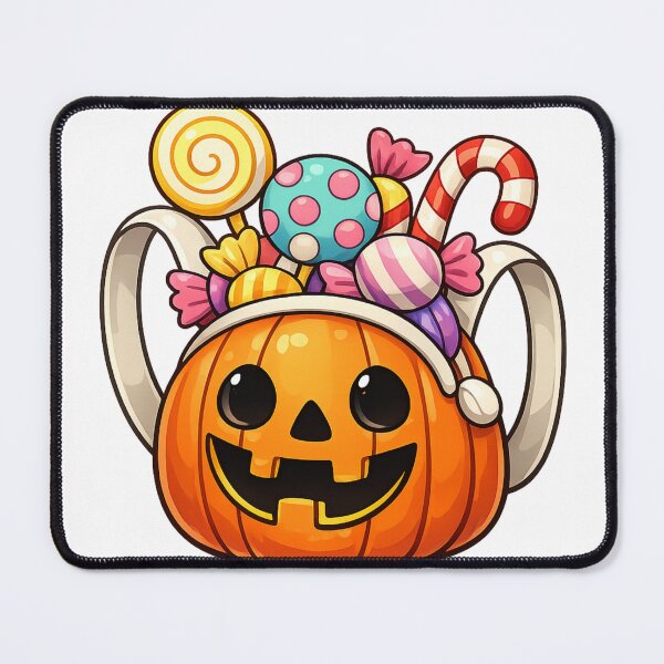Item preview, Cute Pumpkin Sticker – Halloween Candy Jack-o-Lantern designed and sold by SoftSproutstu.