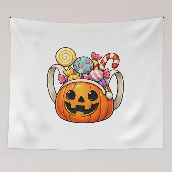 Item preview, Cute Pumpkin Sticker – Halloween Candy Jack-o-Lantern designed and sold by SoftSproutstu.