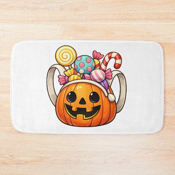 Item preview, Cute Pumpkin Sticker – Halloween Candy Jack-o-Lantern designed and sold by SoftSproutstu.