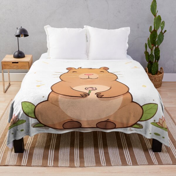 Item preview, Zen Capybara — Meditation Sunrise Kawaii Sticker designed and sold by tommysworks.