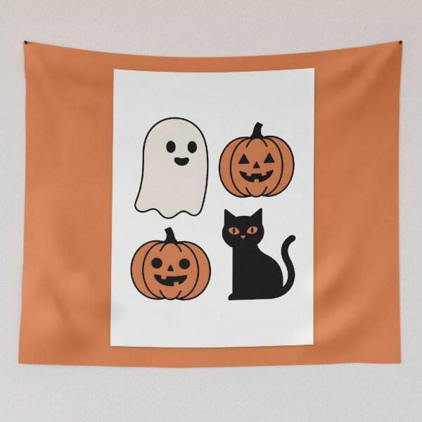 Item preview, Cute Halloween Illustration Art Print designed and sold by KooksStudio.