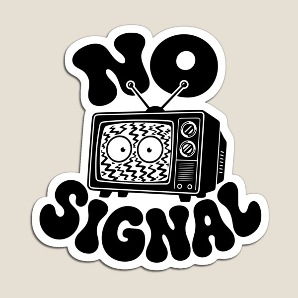 Item preview, No Signal Retro Funny Glitch TV Graphic Design designed and sold by dhirender.