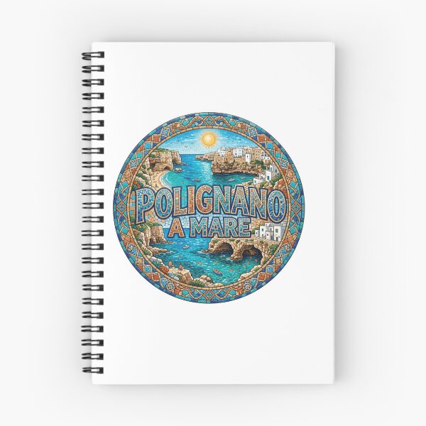 Item preview, Polignano a Mare Coastal Mosaic Travel Sticker Souvenir Summer Edition designed and sold by Imaginarium of Chaos falcon88 .