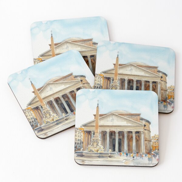 Item preview, Rome Pantheon Watercolor designed and sold by caracatita75.