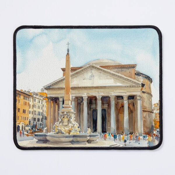 Item preview, Rome Pantheon Watercolor designed and sold by caracatita75.