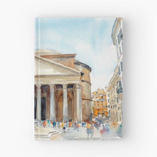 Item preview, Rome Pantheon Watercolor designed and sold by caracatita75.