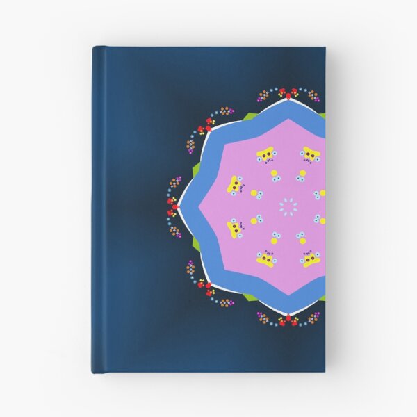 Item preview, Navy and Pink Confetti Mandala Pattern designed and sold by Tinsleybluebell.