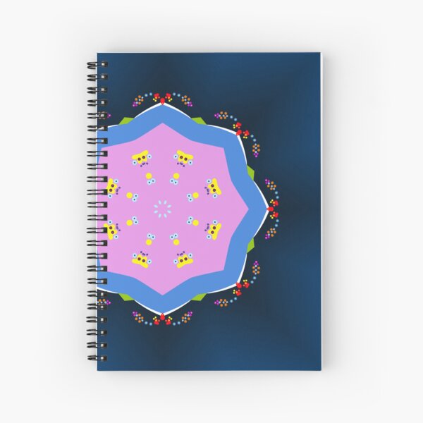 Item preview, Navy and Pink Confetti Mandala Pattern designed and sold by Tinsleybluebell.