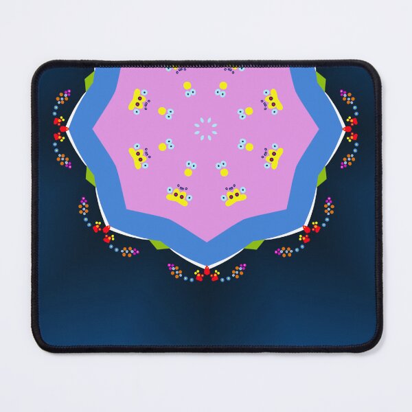 Item preview, Navy and Pink Confetti Mandala Pattern designed and sold by Tinsleybluebell.