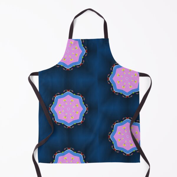 Item preview, Navy and Pink Confetti Mandala Pattern designed and sold by Tinsleybluebell.