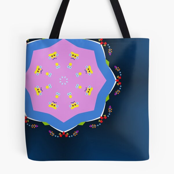 Item preview, Navy and Pink Confetti Mandala Pattern designed and sold by Tinsleybluebell.