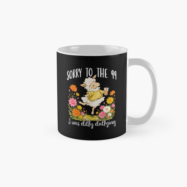 Item preview, Funny Sorry to The 99 I was Dilly Dallying Floral Lost Sheep designed and sold by camronrufuh.