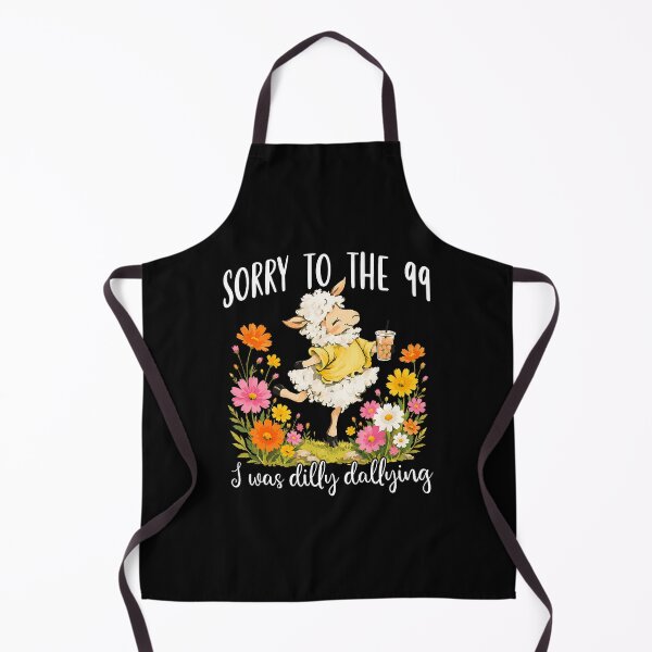 Item preview, Funny Sorry to The 99 I was Dilly Dallying Floral Lost Sheep designed and sold by camronrufuh.