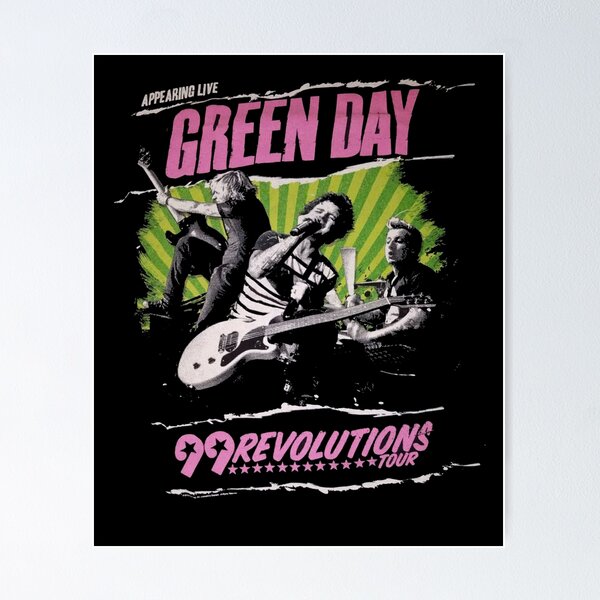 Item preview, Green D A Y rock band legends album fan art 99 revolutions tour designed and sold by LovPrime.