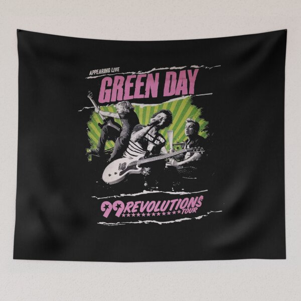 Item preview, Green D A Y rock band legends album fan art 99 revolutions tour designed and sold by LovPrime.