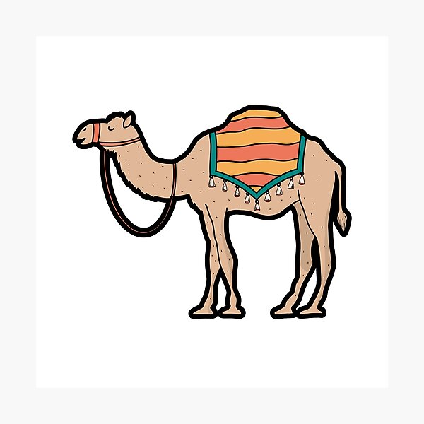 Item preview, Cute Boho Desert Camel Egyptian Illustration Sticker designed and sold by UniqueVibesArt.