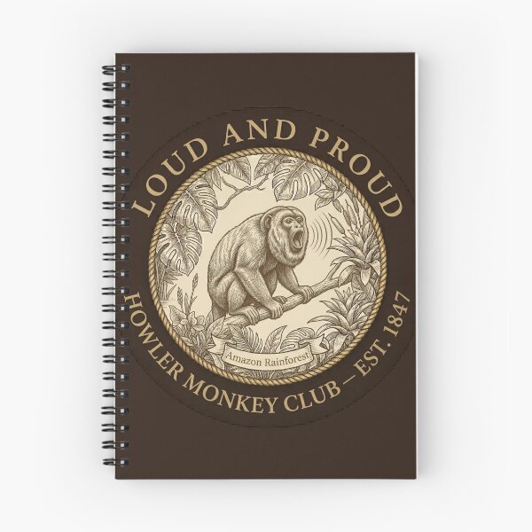 Item preview, Loud and Proud Howler Monkey Club Humor Badge designed and sold by CalmCapy Co.