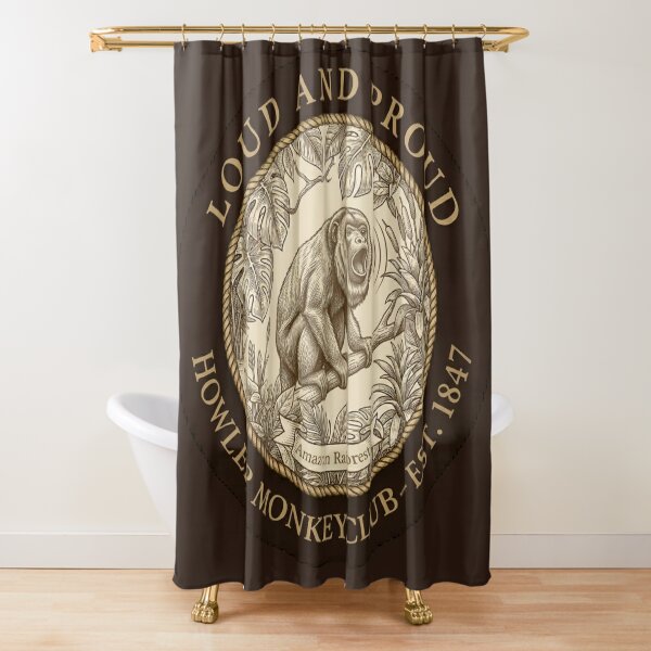 Item preview, Loud and Proud Howler Monkey Club Humor Badge designed and sold by CalmCapy Co.