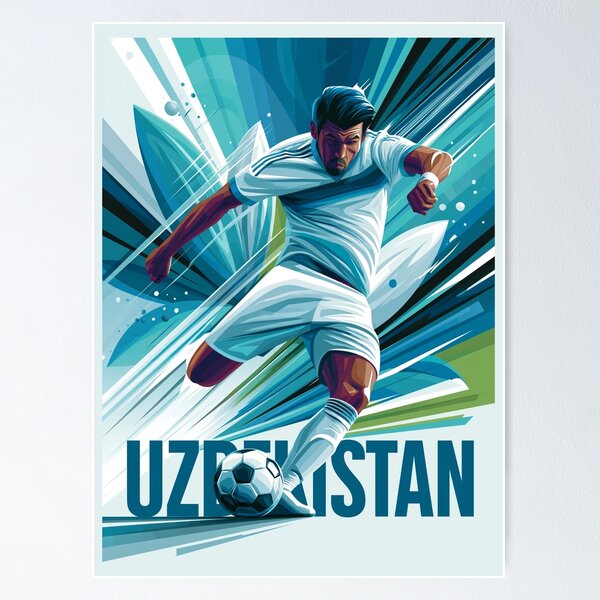 Item preview, Uzbekistan Soccer designed and sold by StudioRedKoala.