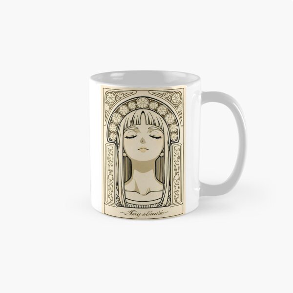 Artikelvorschau, Porträt – Frau mit geschlossenen Augen, Jugendstil, Sepia-Rahmen entworfen und verkauft von AnimeShin.