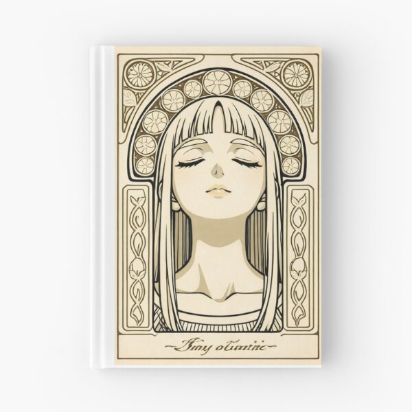 Artikelvorschau, Porträt – Frau mit geschlossenen Augen, Jugendstil, Sepia-Rahmen entworfen und verkauft von AnimeShin.
