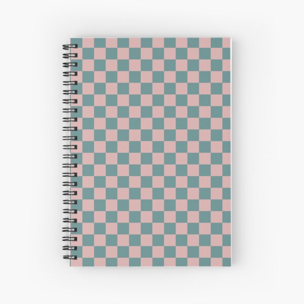 Item preview, Pink & steel teal checkered designed and sold by Mint + Midnight.