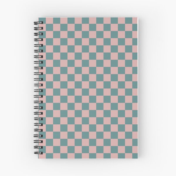 Item preview, Pink & steel teal checkered designed and sold by Mint + Midnight.