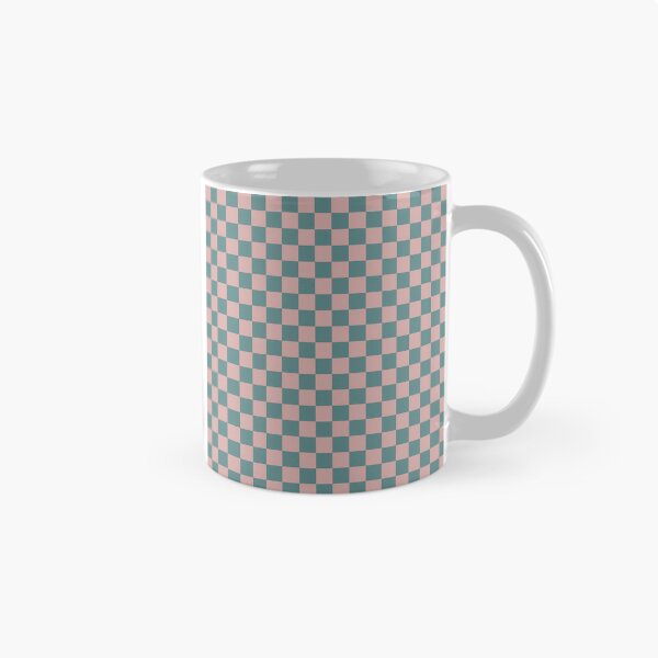 Item preview, Pink & steel teal checkered designed and sold by Mint + Midnight.