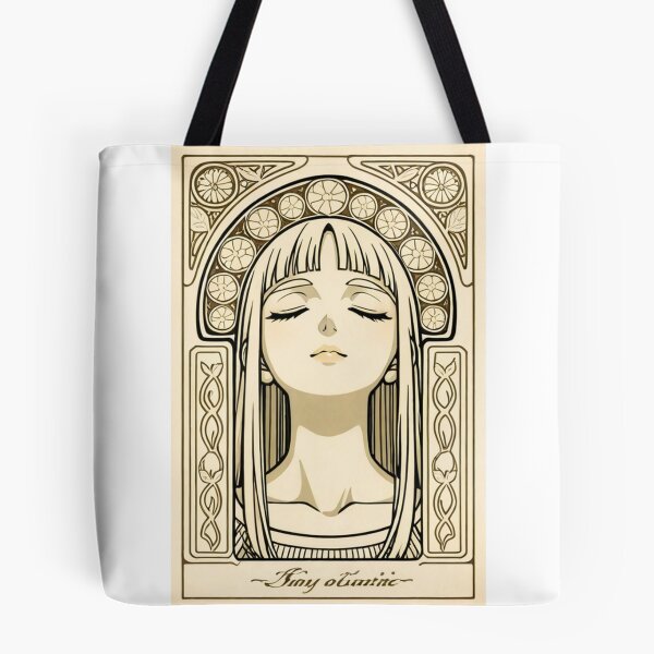 Item preview, Portrait - Woman closed eyes art nouveau sepia frame designed and sold by AnimeShin.