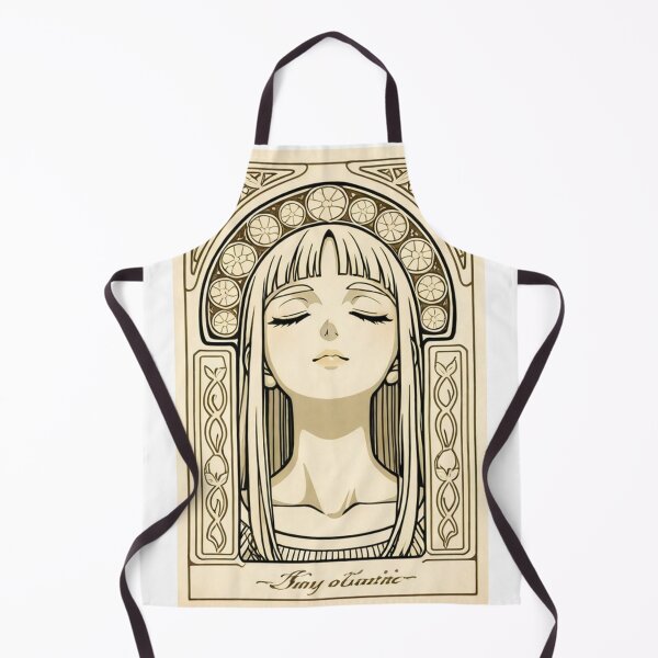 Item preview, Portrait - Woman closed eyes art nouveau sepia frame designed and sold by AnimeShin.