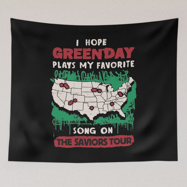Item preview, Green D A Y rock band legends album fan art THE SAVIORS TOUR designed and sold by LovPrime.