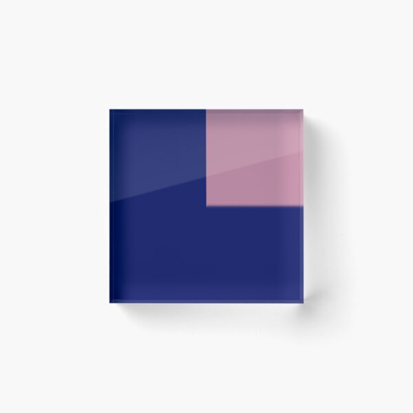 Item preview, Minimalist Blue with Pink Geometric Square designed and sold by pluielegere.