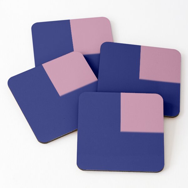 Item preview, Minimalist Blue with Pink Geometric Square designed and sold by pluielegere.