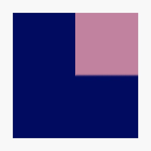 Item preview, Minimalist Blue with Pink Geometric Square designed and sold by pluielegere.
