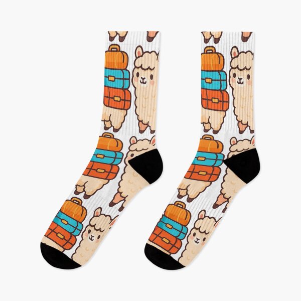Item preview, Ready for Adventure Llama - Cute Travel Sticker designed and sold by foryouandyours.