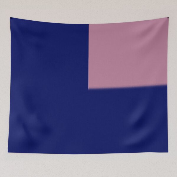 Item preview, Minimalist Blue with Pink Geometric Square designed and sold by pluielegere.