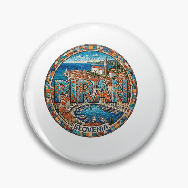 Item preview, Piran Adriatic Harbor Mosaic Travel Sticker designed and sold by Imaginarium of Chaos falcon88 .