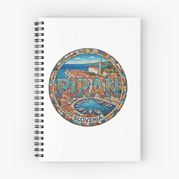 Item preview, Piran Adriatic Harbor Mosaic Travel Sticker Souvenir Summer Edition designed and sold by Imaginarium of Chaos falcon88 .