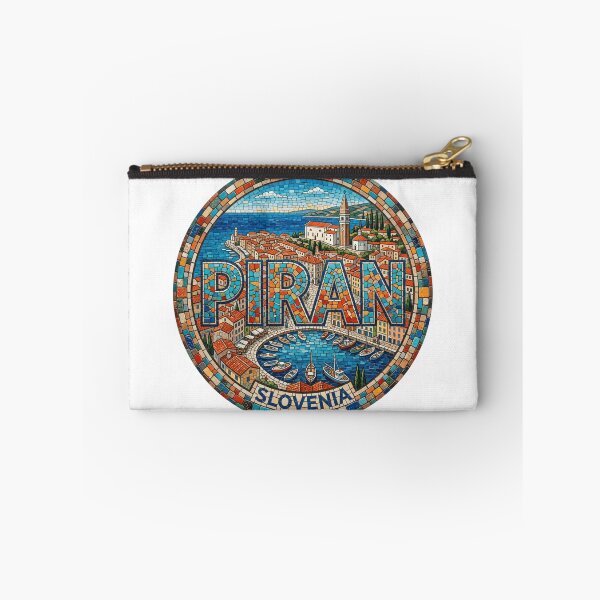 Item preview, Piran Adriatic Harbor Mosaic Travel Sticker designed and sold by Imaginarium of Chaos falcon88 .
