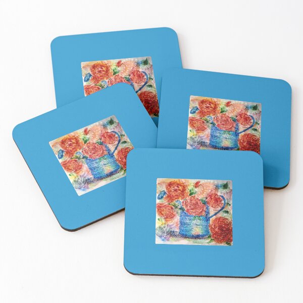 Item preview, A Lovely Still life Of Flowers In A Watering Can Combing Two Pieces Of My Art designed and sold by Whispering Grace Studio.