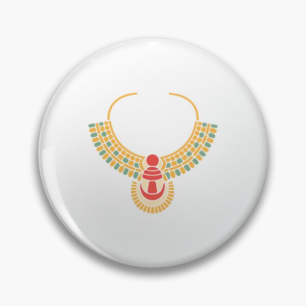 Item preview, Ancient Egyptian Scarab Necklace Pharaoh Gold Jewelry designed and sold by UniqueVibesArt.