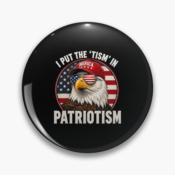 Item preview, I Put The Tism in Patriotism Athletic Eagle designed and sold by OddPopARt.