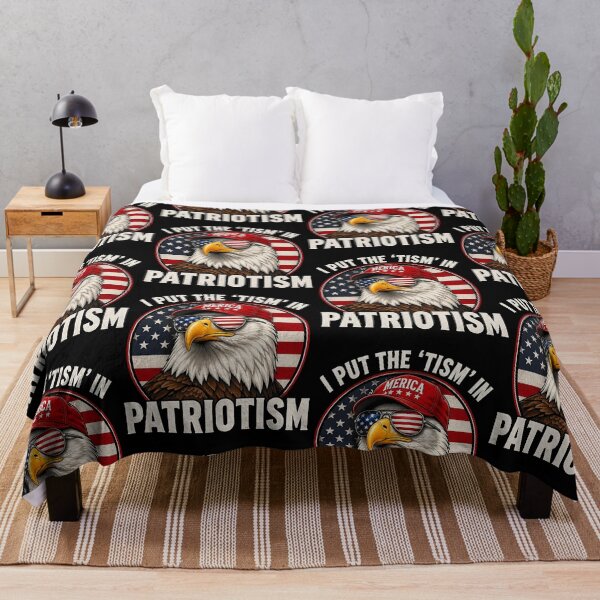 Item preview, I Put The Tism in Patriotism Athletic Eagle designed and sold by OddPopARt.