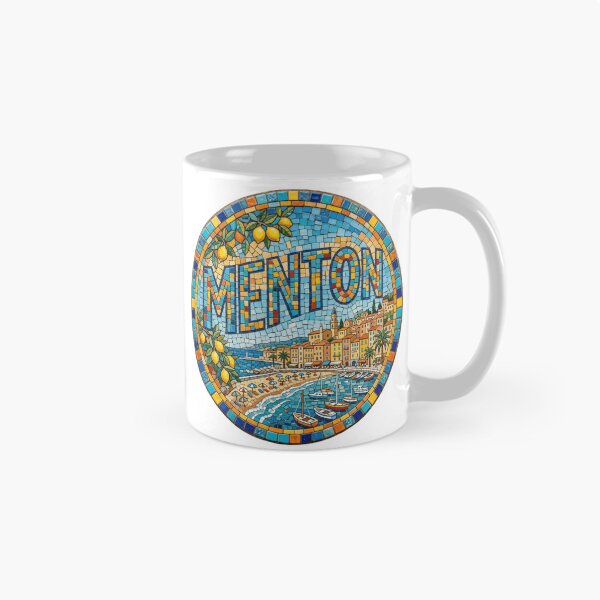 Item preview, Menton Riviera Mosaic Travel Sticker Souvenir Summer Edition designed and sold by Imaginarium of Chaos falcon88 .